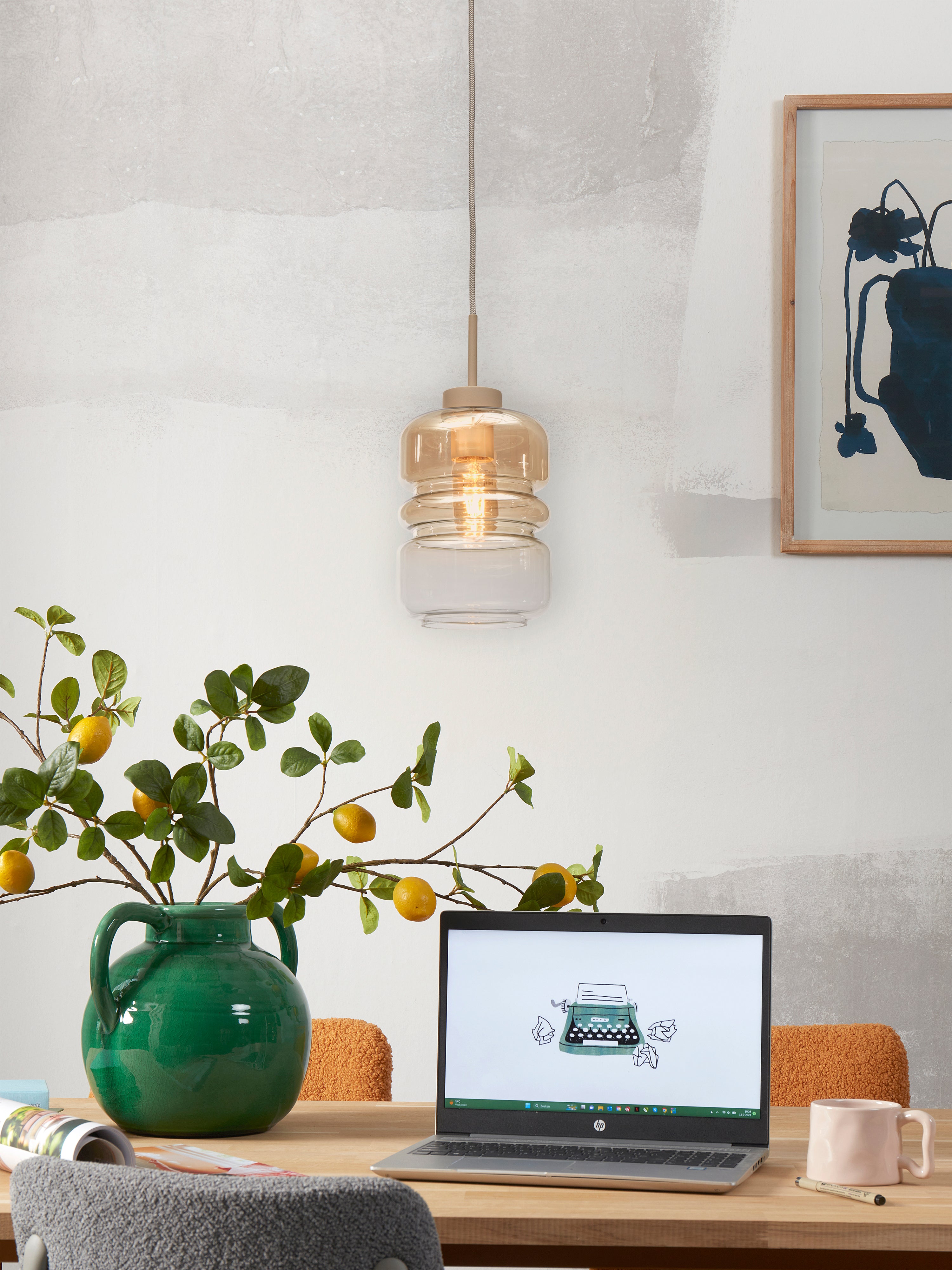 It's About Romi Hanglamp Verona, kleurverloop amber